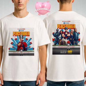Peacemaker Season 2 Wall Reflection Art With Heroic Parody Theme On August 21 Two Sides Unisex T-Shirt