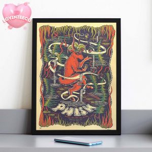 Phish Poster At Saratoga Springs In New York On July 25 26 27 2025 Psychedelic Goat Maze Art Home Decor Poster Canvas
