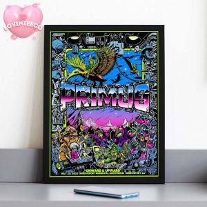 Primus Music Print At Shreveport Municipal Auditorium In Shreveport LA 2025 Alien Sci-Fi Scene Home Decor Poster Canvas