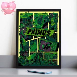 Primus Poster In Bridgeport CT On July 22 2025 Green Cartoon Underwater Art Home Decor Poster Canvas