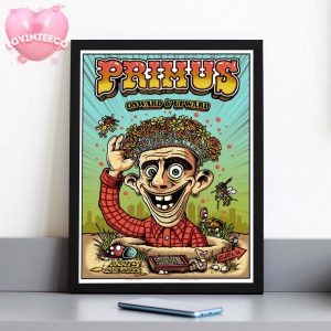 Primus Poster Onward And Upward In Atlanta Georgia On July 25 2025 Trippy Cartoon Psychedelic Style Art Home Decor Poster Canvas