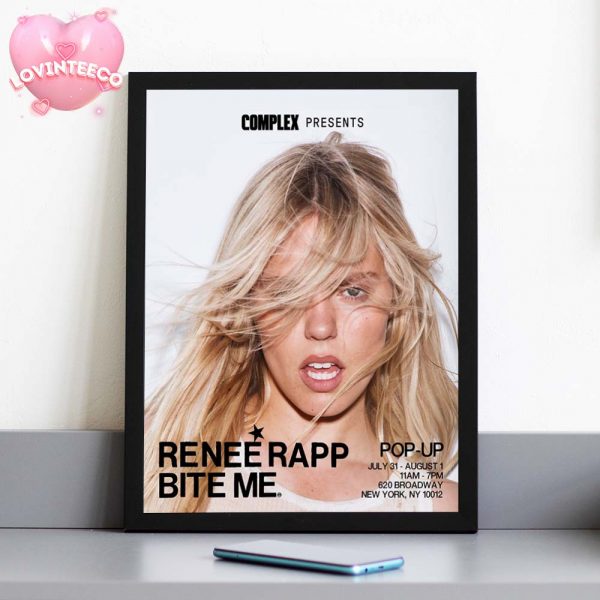 Renee Rapp Bite Me Poster At 620 Broadway In New York On July 31 To August 1 Featuring Pop Up Promo 2025 Home Decor Poster Canvas