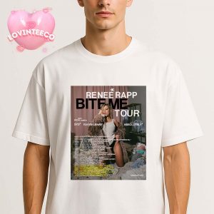 Renee Rapp Poster Bite Me Tour At Red Rocks In Morrison Colorado On September 23 2024 Fur Jacket Bedroom Scene Unisex T-Shirt