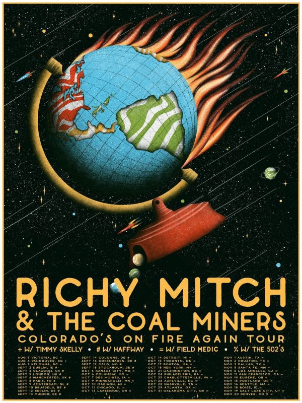 Richy Mitch Tour Poster At Venues Across USA And Europe In 2025