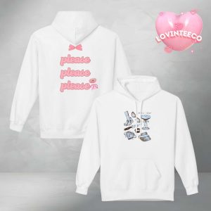 Sabrina Carpenter Please Please Please Lover Hoodie Pink Aesthetic Sweatshirt For Fans Two Sides Unisex Hoodie