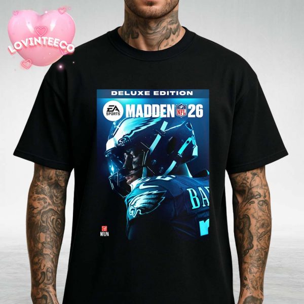 Saquon Barkley Poster On Deluxe Edition Madden 26 2025 NFL Football Philadelphia Eagles Unisex T-Shirt