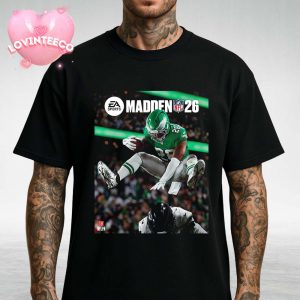 Saquon Barkley Poster On Madden 26 Cover 2025 NFL Football Philadelphia Eagles Unisex T-Shirt