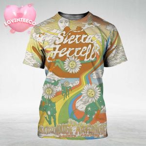 Sierra Ferrell Psychedelic Art Print At Kettlehouse Amphitheater In Bonner Montana July 26 2025 All Over Print Shirt