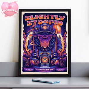 Slightly Stoopid Poster Reggae Rock Summer Tour 2025 Live At Outdoor Venues In USA Psychedelic Ocean Art Print For Music Fans Home Decor Poster Canvas