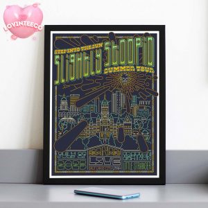 Slightly Stoopid Tour Artwork At Granary Live In Salt Lake City Utah On July 27 2025 With Neon City Summer Theme Home Decor Poster Canvas
