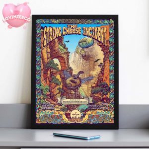 String Cheese Incident Poster Jam Band Concert At Red Rocks Amphitheatre In Morrison Colorado On July 18 And 19 2025 Psychedelic Guitar Art Print Home Decor Poster Canvas