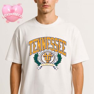 Tennessee Volunteers Laurel Wreath Tee With Arch Text Classic College Spirit Unisex T-Shirt