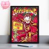 Trash Talk Stage Dive Poster With Flying Kick And Peace Symbol At Aftershock Festival 2025 Punk Rock Art Print Home Decor Poster Canvas