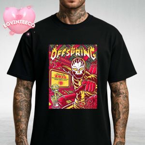 The Offspring Live Show Print At Ruoff Music Center In Noblesville Indiana On July 26 2025 Sci Fi Comic Alien Skeleton Unisex T-Shirt