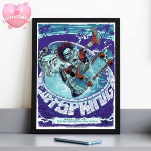 The Offspring Poster At Budweiser Stage In Toronto ON On July 23 2025 Supercharged Tour Punk Skate Style Home Decor Poster Canvas