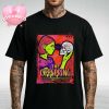 The Offspring Show Print At Pine Knob Music Theatre In Clarkston Michigan On July 27 2025 With Skull And Psychedelic Girl Art Unisex T-Shirt