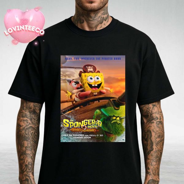 The Spongebob Movie Search For Squarepants Animated Film Artwork Releasing On December 19 2025 Unisex T-Shirt