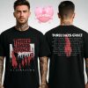 Three Days Grace Poster For 2025 Tour With Red Veins And Face Artwork Unisex T-Shirt