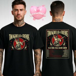 Tom Morello And Friends Tour Poster Fall 2025 With US Dates Electric Full Band Show Two Sides Unisex T-Shirt