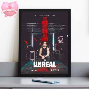 WWE Unreal Poster CM Punk Netflix Series July 29 2024 Wrestling Legend Documentary Art Print for Hardcore Fans Home Decor Poster Canvas