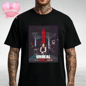 WWE Unreal Poster CM Punk Netflix Series July 29 2024 Wrestling Legend Documentary Art Print for Hardcore Fans Unisex T-Shirt