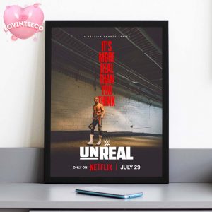 WWE Unreal Poster Cody Rhodes Netflix July 29 2024 Wrestling Star The American Nightmare Backstage Documentary Art Print Home Decor Poster Canvas