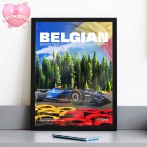 Williams Racing Poster At Spa-Francorchamps In Belgium With Albon And Sainz 2025 Home Decor Poster Canvas
