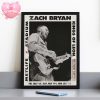 Zach Bryan Live Show Poster Music At MetLife Stadium In East Rutherford NJ July 18 To 20 2025 Home Decor Poster Canvas