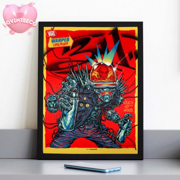 311 Poster At Vans Warped Tour In Long Beach CA On July 27 2025 Alien Street Art Theme Art By Meline One Home Decor Poster Canvas