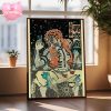 Akaza Demon Slayer And Chicago Bulls Fusion In Old Japanese Style Tattoo 2025 Home Decor Poster Canvas