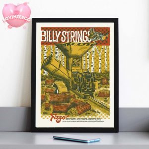 Billy Strings In Fargo North Dakota ND At Scheels Area On August 12 2025 Art By Travis Bone Home Decor Poster Canvas