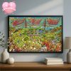 My Chemical Romance Concert Print At Globe Life Field In Arlington TX On August 2 2025 Home Decor Poster Canvas