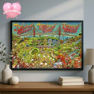 Dead And Company Music Poster At Golden Gate Park In San Francisco CA On August 1 To 3 2025 Home Decor Poster Canvas