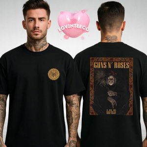 Guns N Roses Concert Merch Tee For Germany At Wacken Open Air On July 31 2025 Witch Artwork Heavy Metal Tour Exclusive Two Sides Unisex T-Shirt