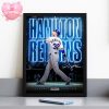 Josh Hamilton Hall Of Fame Poster On August 9 2025 Rangers Return Ceremony Major League Baseball Home Decor Poster Canvas