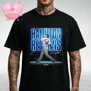 Josh Hamilton Hall Of Fame Poster On August 9 2025 Rangers Return Ceremony Major League Baseball Unisex T-Shirt