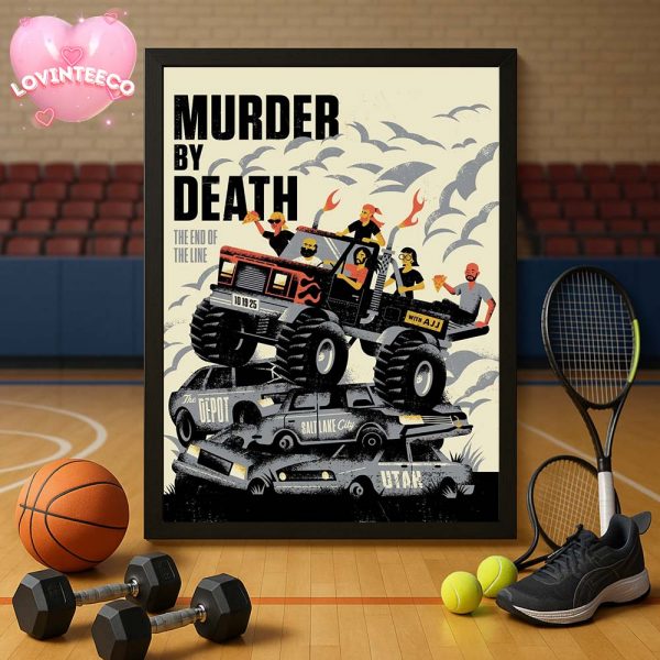 Murder By Death  The End Of The Line At The Depot In Salt Lake City Utah On August 12 2025 Home Decor Poster Canvas