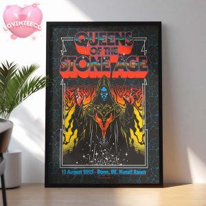 Queens Of The Stone Age The End Is Nero Tour At Kinst Rasen In Bonn DE On August 13 2025 Home Decor Poster Canvas