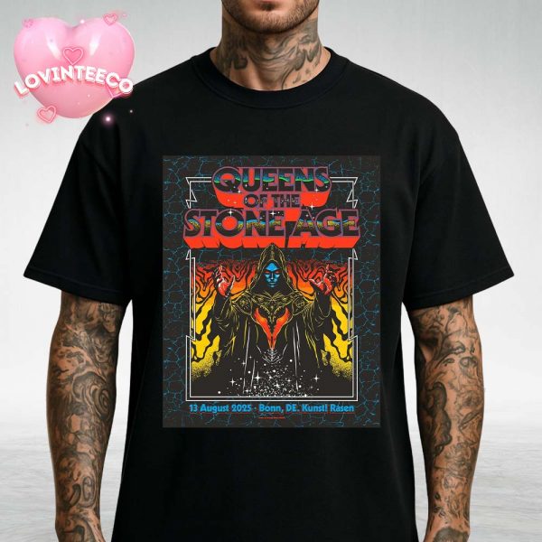 Queens Of The Stone Age The End Is Nero Tour At Kinst! Rasen In Bonn DE On August 13 2025 Unisex T-Shirt