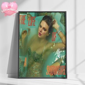 Taylor Swift Reveals The Life Of A Showgirl Album Cover And Track Titles Out October 3 2025 Home Decor Poster Canvas