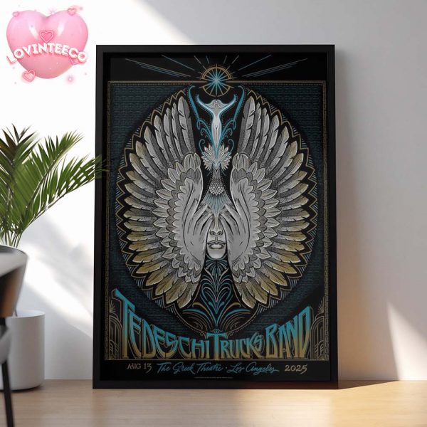 Tedeschi Trucks Band At The Greek Theather In Los Angeles On August 13 2025 Home Decor Poster Canvas