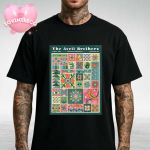 The Avett Brothers Poster At Chautauqua Amphitheater In Chautauqua NY On August 1 2025 Patchwork Folk Design Unisex T-Shirt
