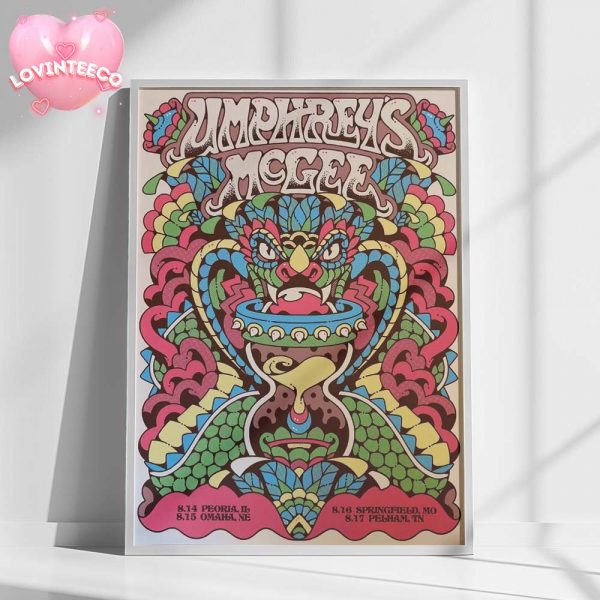 Umphreys McGee Concert Tour From August 14 To 17 2025 Decor Poster Canvas